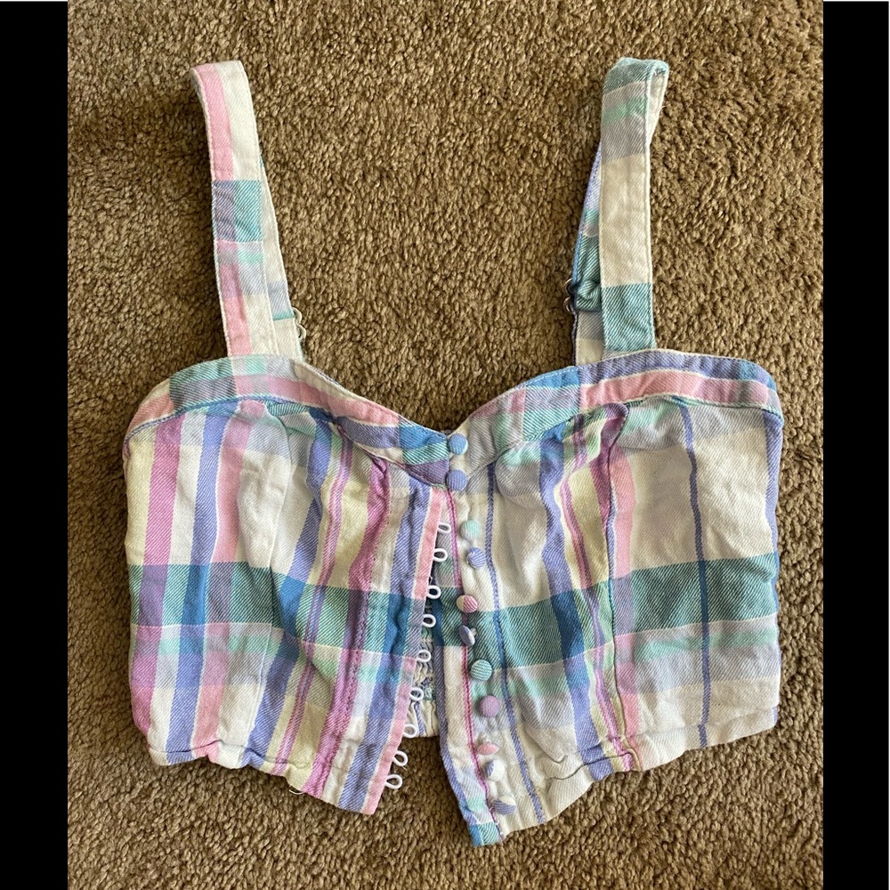 Plaid Crop Top